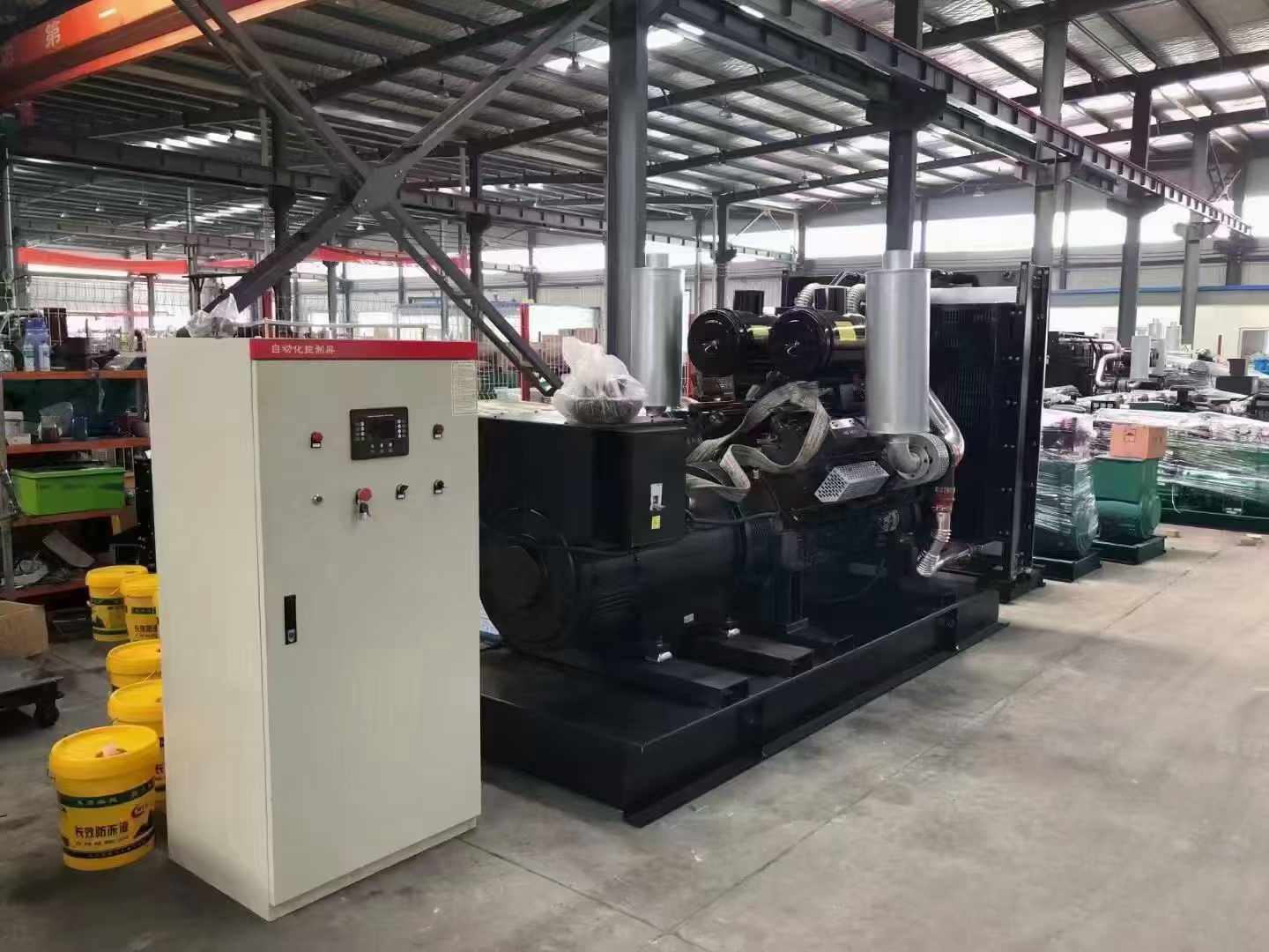 鹤岗柴油发电机组负载测试时，若出现异常运行状态应如何处理？